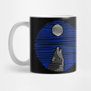 Wolf and Moonlight Mug